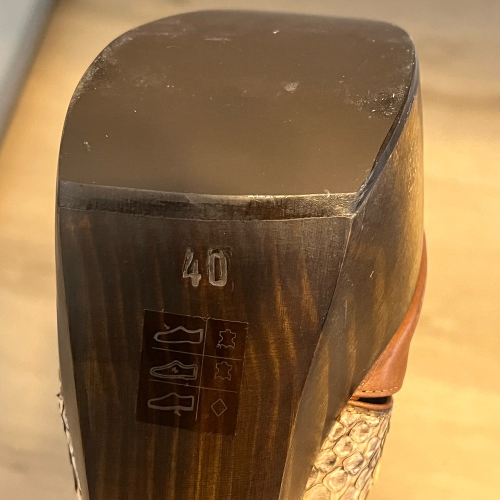 Fendi Double Platform Shoes With Python Accents - image 3